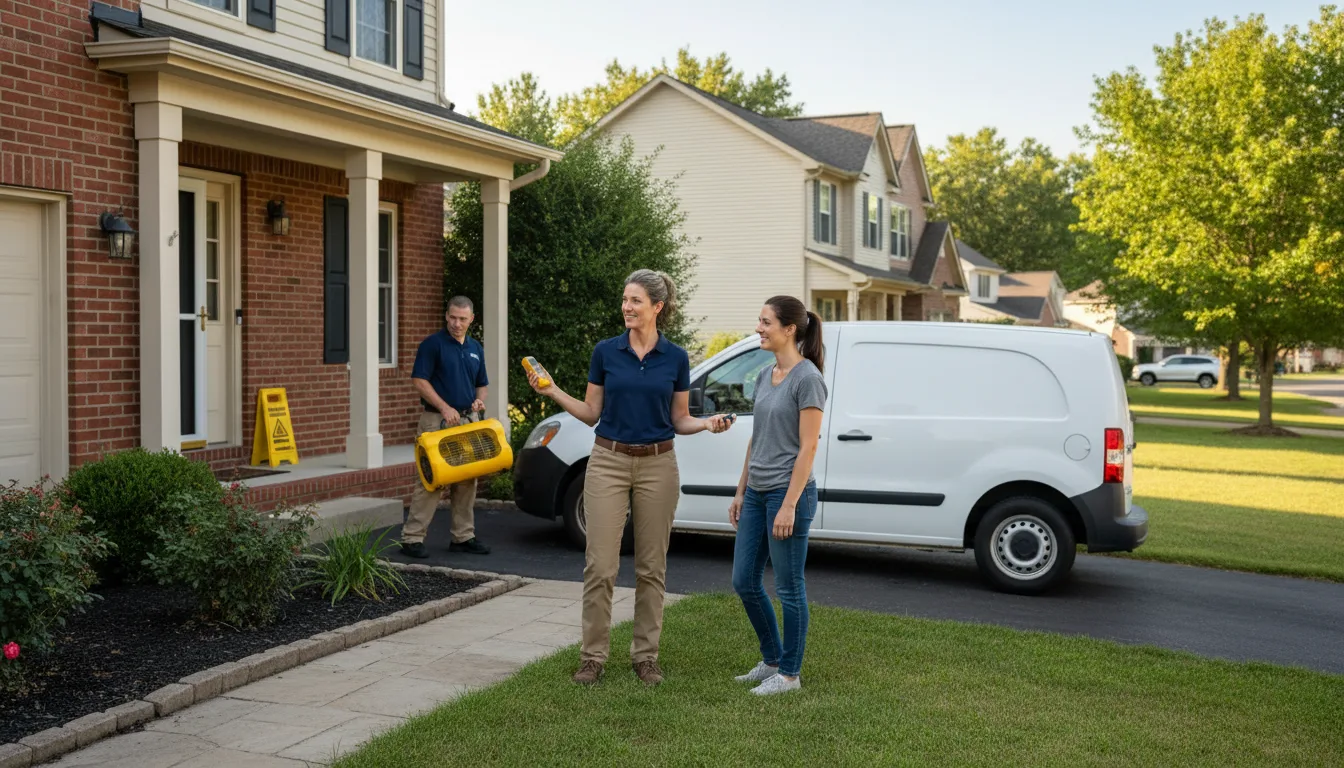 Residential water damage restoration in Hueytown, AL